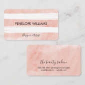 Carte De Visite Aquarelle broyée (Devant / Derrière)