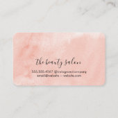 Carte De Visite Aquarelle broyée (Dos)