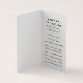 Carte De Visite Aquarelle Cactus du désert Succulents (Intérieur)