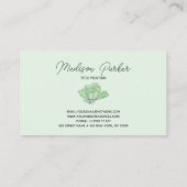 Carte De Visite Aquarelle Cactus Succulents (Dos)