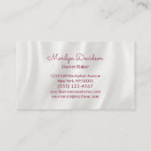 Carte De Visite Aquarelle Cake Cupcake Boulangerie (Dos)