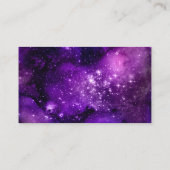 Carte De Visite Aquarelle céleste de Rhinestone violette (Dos)