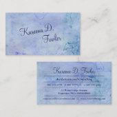 Carte De Visite Aquarelle Cerulean (Devant / Derrière)