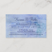Carte De Visite Aquarelle Cerulean (Dos)