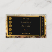 Carte De Visite Aquarelle Champ De Fleurs De Soleil Élégante Colle (Dos)