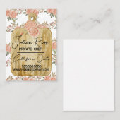 Carte De Visite Aquarelle Chef Cuisinier Coupe Plante Florale (Devant / Derrière)