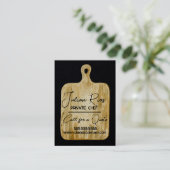 Carte De Visite Aquarelle Chef Restaurant Cuisinière (Debout devant)