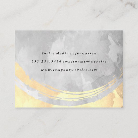 Carte De Visite Aquarelle chic (Dos)