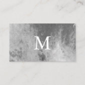 Carte De Visite Aquarelle chic avec monogramme (Devant)