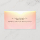 Carte De Visite Aquarelle Chic Machine à coudre Flower Gold Stripe (Dos)