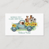 Carte De Visite Aquarelle Chien Grossiste Services de soins pour a (Devant)