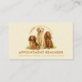 Carte De Visite Aquarelle Chien Jaune Race Soins aux animaux Rende (Devant)