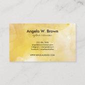 Carte De Visite Aquarelle Citron citron vert lime (Dos)