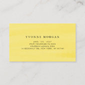 Carte De Visite Aquarelle Citron vert Garland Rustique (Dos)