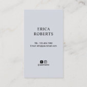 Carte De Visite Aquarelle classique Lashes Artiste maquillage de b (Dos)