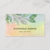 Carte De Visite Aquarelle colorée (Devant)