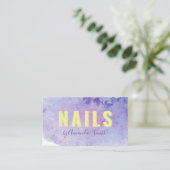 Carte De Visite Aquarelle colorée brosse (Debout devant)