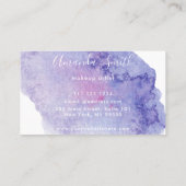 Carte De Visite Aquarelle colorée brosse (Dos)