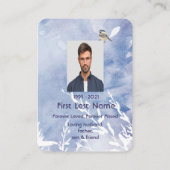 Carte De Visite Aquarelle commémorative Oiseau de poulet Nature hi (Dos)