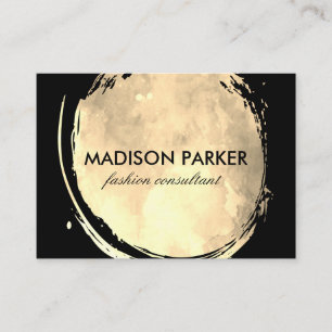 Carte De Visite Aquarelle contemporaine brossée