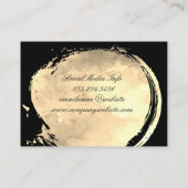 Carte De Visite Aquarelle contemporaine brossée (Dos)