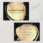 Carte De Visite Aquarelle contemporaine brossée (Devant / Derrière)