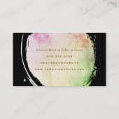Carte De Visite Aquarelle contemporaine brossée (Dos)