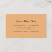 Carte de visite aquarelle Coucher de soleil  (Dos)