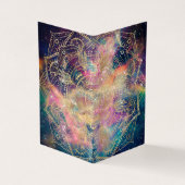 Carte De Visite Aquarelle couleur Mandala or élégant Nebula (Extérieur)
