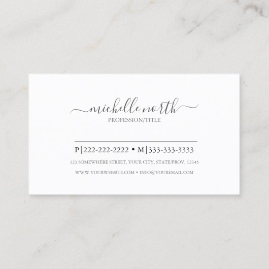 Carte De Visite Aquarelle cuisine chef traiteur Std ID813 (Dos)