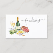 Carte De Visite Aquarelle cuisine chef traiteur Std ID813 (Devant)