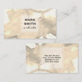 Carte De Visite Aquarelle d'artiste Golden (Devant / Derrière)