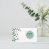Carte De Visite Aquarelle de beauté eucalyptus (Debout devant)