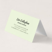 Carte De Visite Aquarelle de bleuet peinte (Dos)