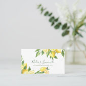 Carte De Visite Aquarelle de citron (Debout devant)