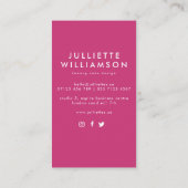 Carte De Visite Aquarelle de gâteau Mariage à main (Dos)