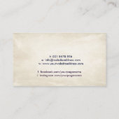 Carte De Visite Aquarelle de guérison animale Reiki (Dos)