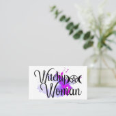 Carte De Visite Aquarelle de la femme qui démange (Debout devant)