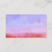 Carte De Visite Aquarelle de la maison (Dos)