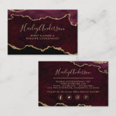 Carte De Visite Aquarelle de la Parties scintillant de Bourgogne e (Devant / Derrière)