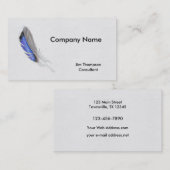 Carte De Visite Aquarelle de la plume de canard de Mallard (Devant / Derrière)