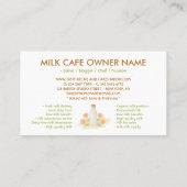 Carte De Visite Aquarelle de lait Floral (Dos)