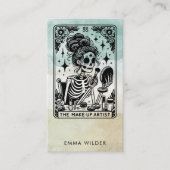 Carte De Visite Aquarelle de l'artiste maquillage de Tarot (Devant)
