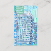 Carte De Visite Aquarelle de lavage de fenêtre commerciale (Dos)