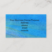 Carte De Visite Aquarelle de libellule bleue créative (Dos)