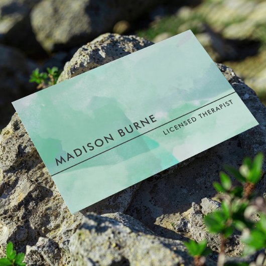 Carte De Visite Aquarelle de mer calme