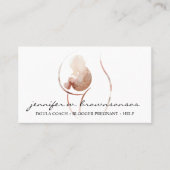 Carte De Visite Aquarelle de naissance Doula Bébé enceinte nouveau (Devant)