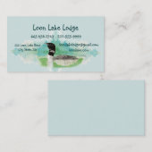 Carte De Visite Aquarelle de plongée, Wilderness Bird Business (Devant / Derrière)