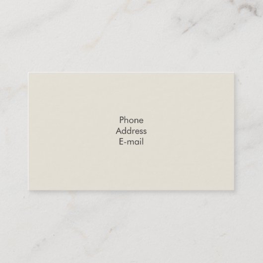 Carte De Visite Aquarelle de plume (Dos)