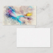 Carte De Visite Aquarelle de poisson tropical hawaïen - Poisson pe (Devant / Derrière)